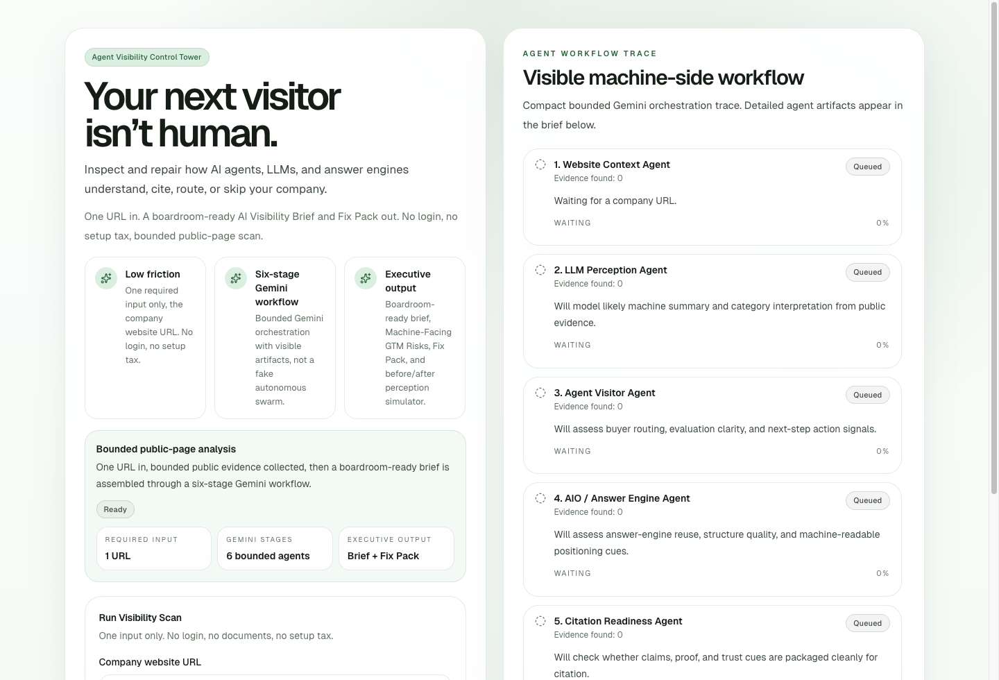 Agent Visibility Control Tower preview