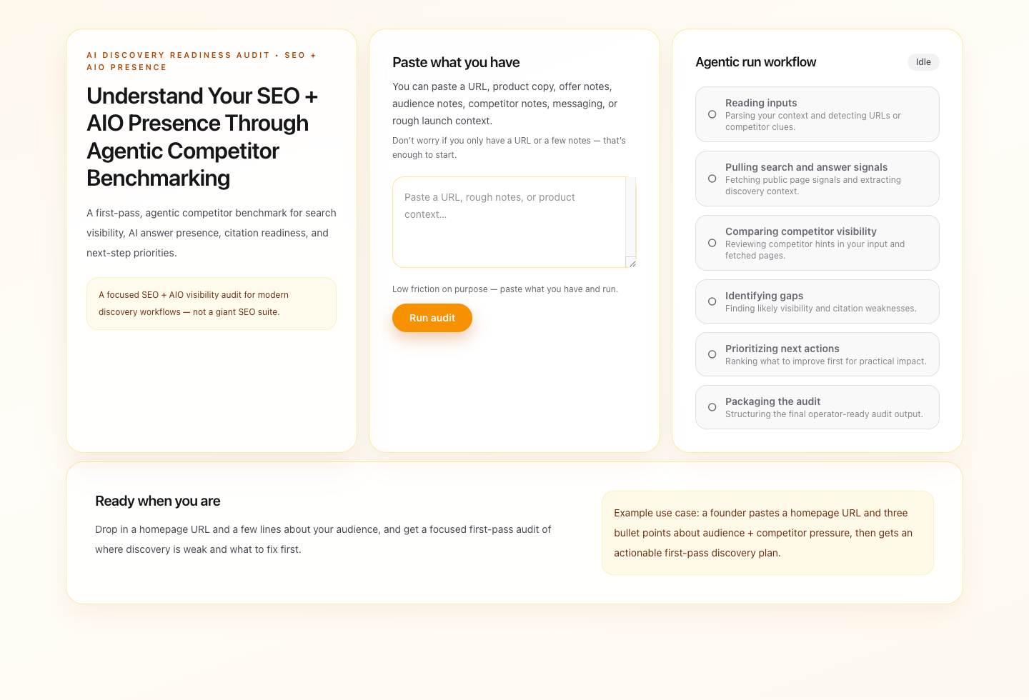 AI Discovery Readiness Audit preview