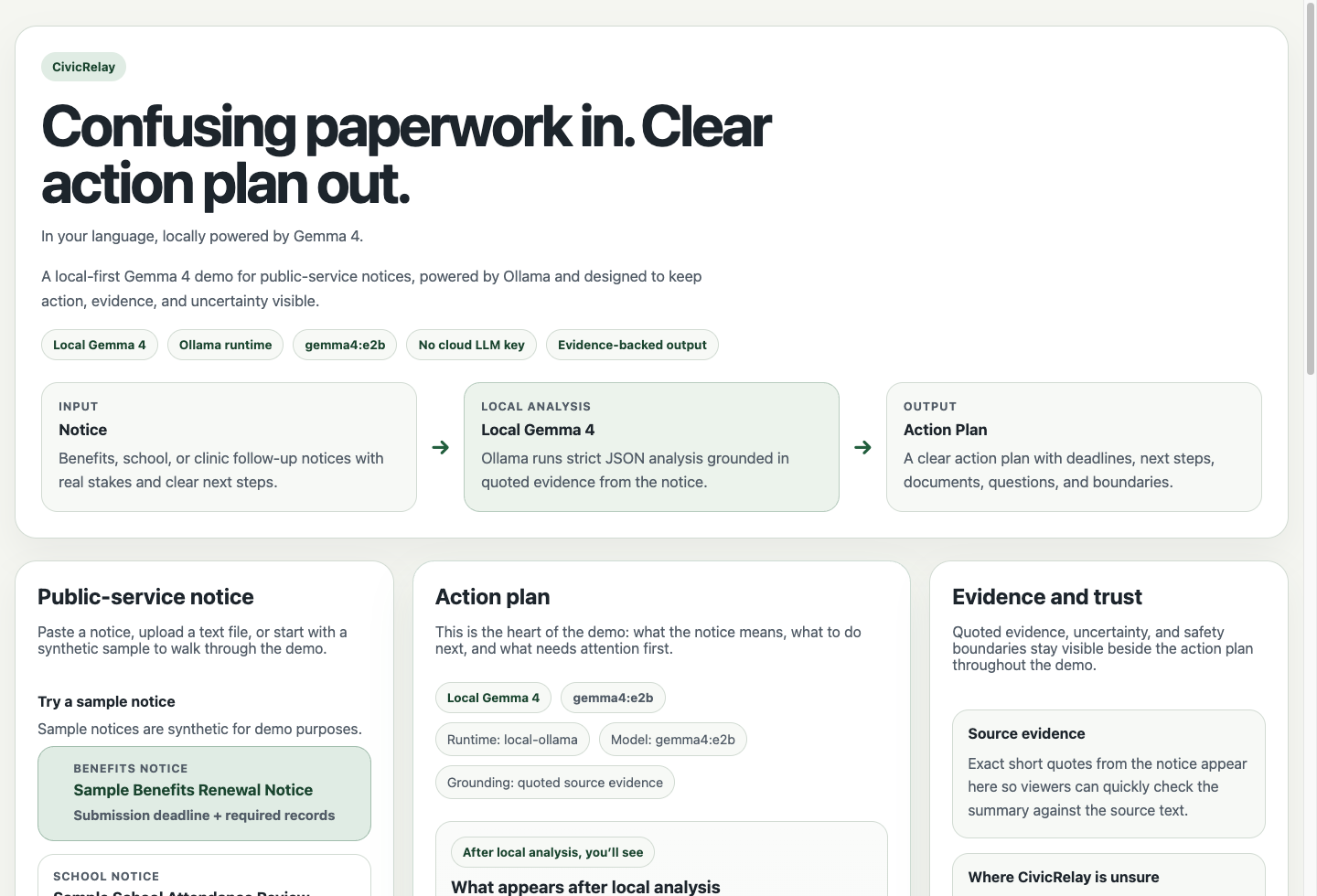 CivicRelay preview