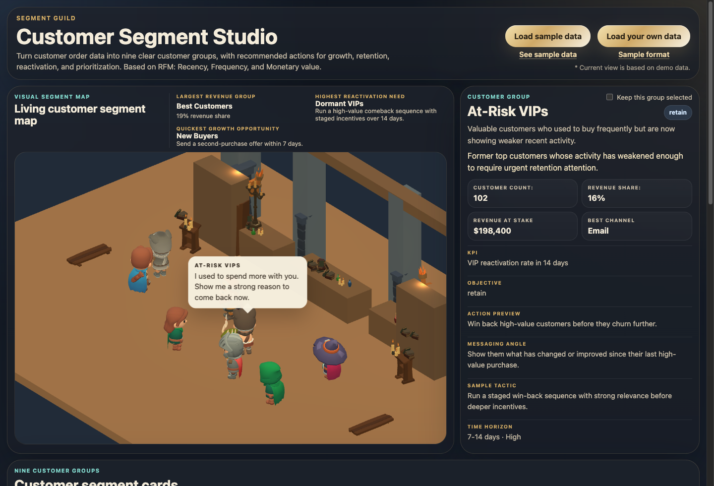 Customer Segment Studio preview